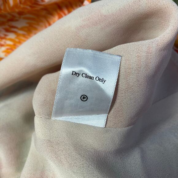 Coldwater Creek Silk Multicolor 3/4 Sleeve Blouse Womens Size PS Boho - Picture 9 of 10